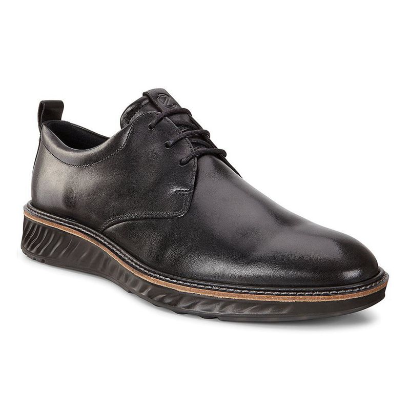 Men Business Ecco St.1 Hybrid - Derby Black - India GEZTCH642